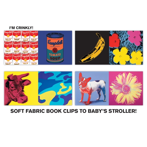 Бумажная книга «Andy Warhol Crinkle Fabric Stroller Book» - фото №1
