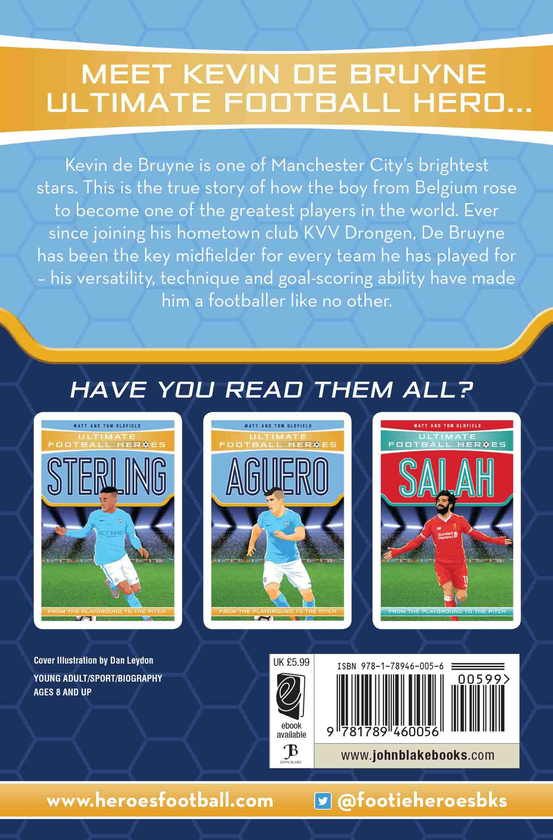 Бумажная книга «De Bruyne (Ultimate Football Heroes) - Collect Them All!», авторов Мэтт Олдфилд, Том Олдфилд - фото №1