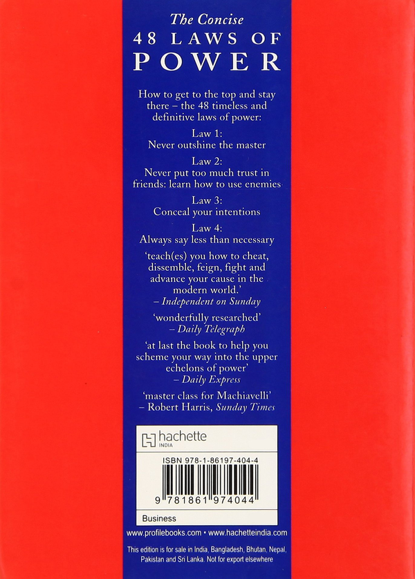 Книга «The Concise 48 Laws Of Power» – Роберт Грин, купить по цене