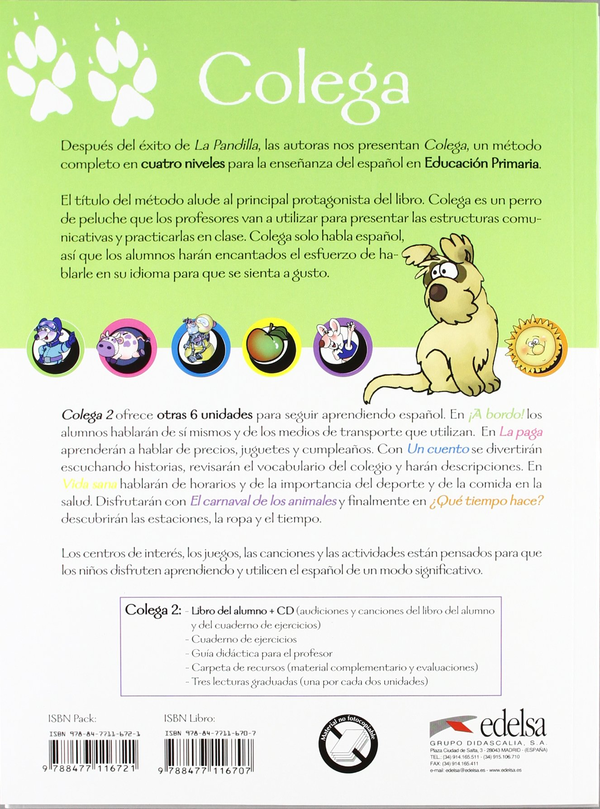 Бумажная книга «Colega 2. Libro del. Alumno (+CD)», автор Мария Ортелено - фото №1