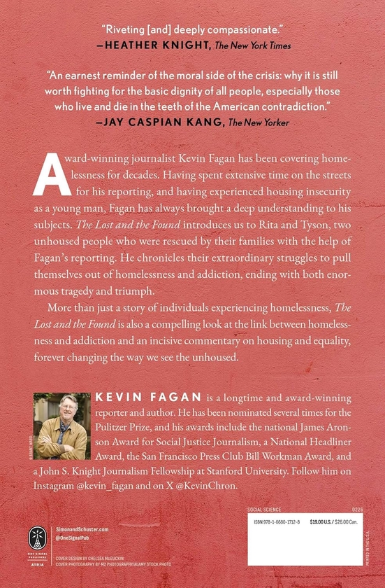 Бумажная книга «The Lost and the Found. A True Story of Homelessness, Found Family, and Second Chances», автор Кевин Фаган - фото №1