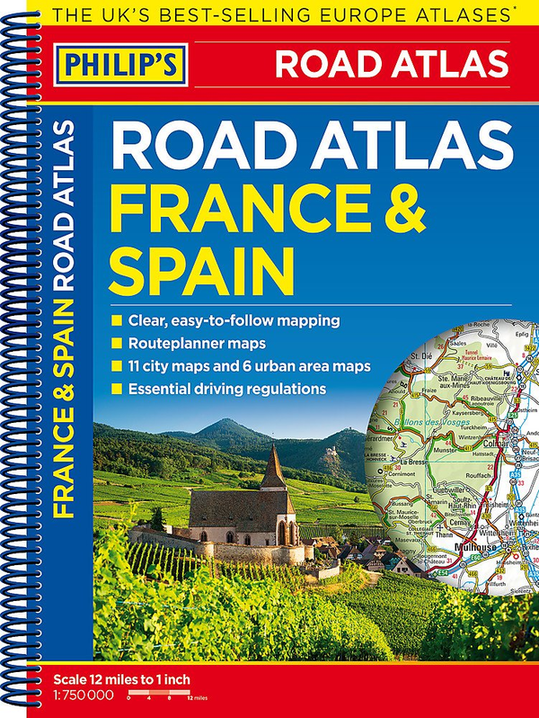 Бумажная книга «Philip's France and Spain Road Atlas» - фото №1