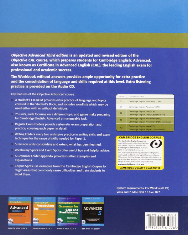 [object Object] «Objective Advanced Workbook without Answers with Audio CD», автор Фелісіті О'Делл - фото №2 - мініатюра