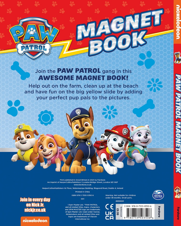 Паперова книга «Paw Patrol Magnet Book» - фото №1