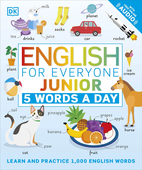Бумажная книга «English for Everyone Junior 5 Words a Day. Learn and Practise 1,000 English Words» - фото №1