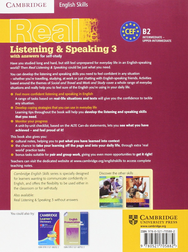 [object Object] «Cambridge English Skills Real Listening and Speaking 3 (+CD)», автор Майлз Крейвен - фото №2 - мініатюра