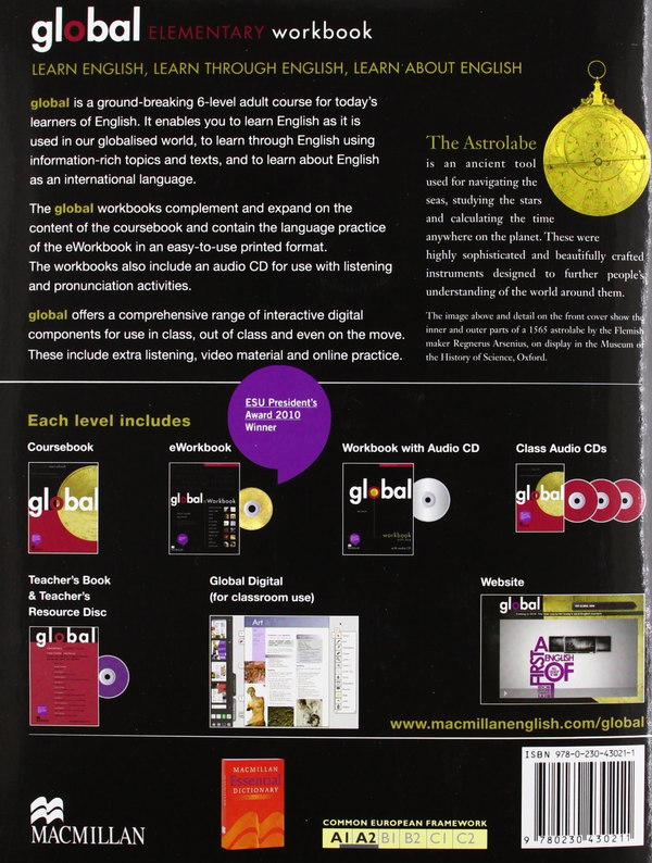 [object Object] «Global Elementary Workbook + CD with Key », автор Ліндсей Клендфілд - фото №2 - мініатюра