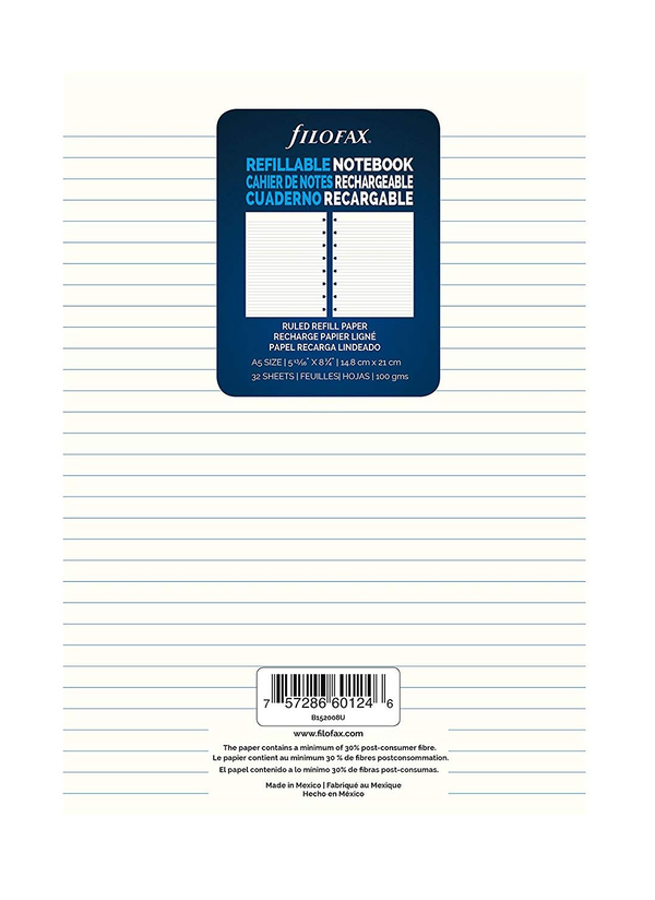 undefined «Комплект бланков Filofax A5 Линия (152008)», бренда Filofax - фото №1
