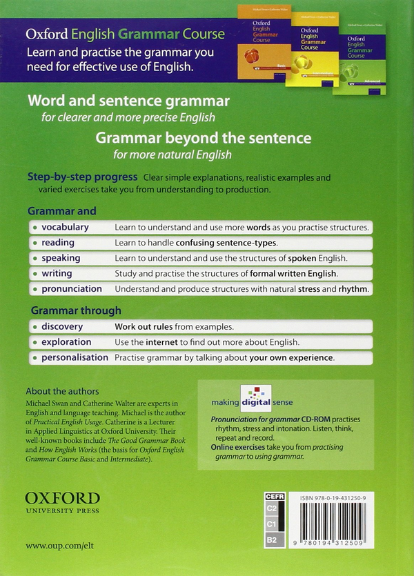 [object Object] «Oxford English Grammar Course: Advanced  with Answers (+ CD-ROM Pack)», авторов Кэтрин Уолтерс, Майкл Суон - фото №3 - миниатюра