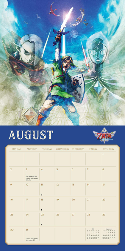 Бумажная книга «Legend of Zelda 2020 Wall Calendar» - фото №1