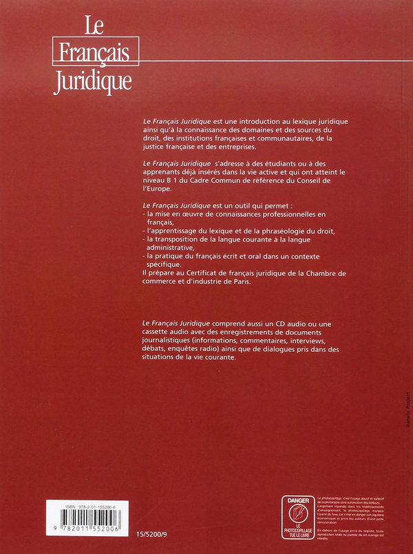Бумажная книга «Le Francais Juridique: Livre d'activites», автор Michel Soignet - фото №1