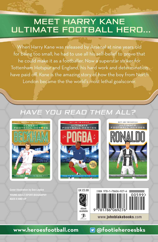 Бумажная книга «Kane (Ultimate Football Heroes - Limited International Edition)», авторов Мэтт Олдфилд, Том Олдфилд - фото №1