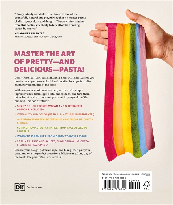 Паперова книга «Danny Loves Pasta», автор Денні Фрімен - фото №1