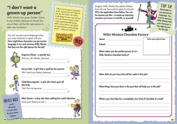 [object Object] «Roald Dahl’s Creative Writing with Charlie and the Chocolate Factory. How to Write Tremendous Characters» - фото №3 - миниатюра