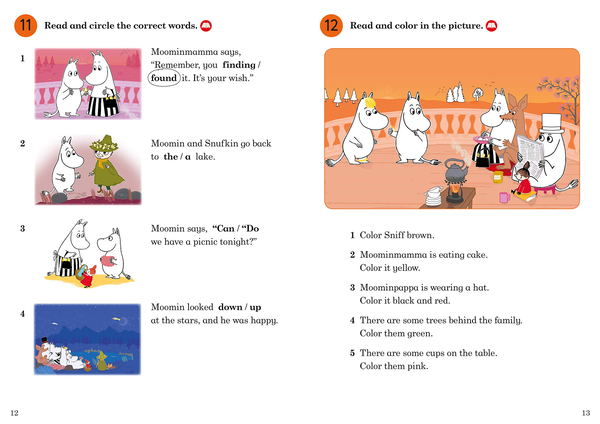 Бумажная книга «Moomin. The Wish Activity Book. Ladybird Readers Level 2» - фото №1