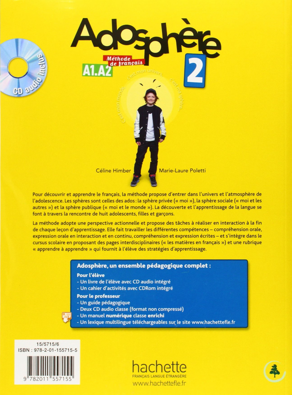 Паперова книга «Adosphère: Niveau 2: Livre de l'élève (+ CD)», авторів Céline Himber, Marie-laure Poletti - фото №1