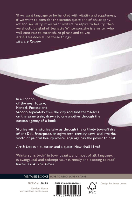 Паперова книга «Art and Lies. A Piece for Three Voices and a Bawd», автор Джанет Вінтерсон - фото №1