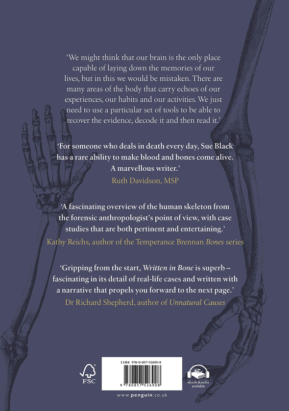 Паперова книга «Written In Bone», автор Сью Блек - фото №1