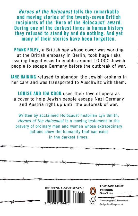 Бумажная книга «Heroes of the Holocaust. Ordinary Britons who risked their lives to make a difference», автор Лин Смит - фото №1