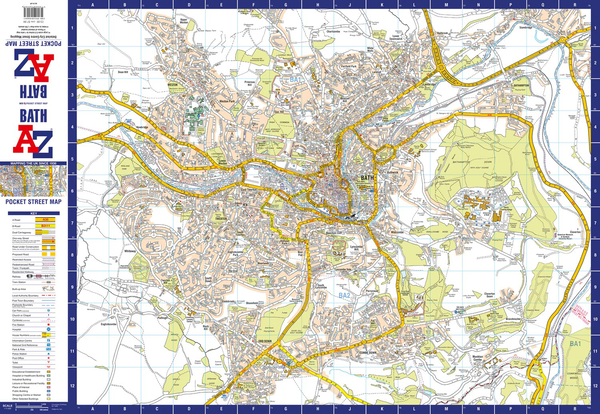Бумажная книга «Bath A-Z Pocket Street Map» - фото №1