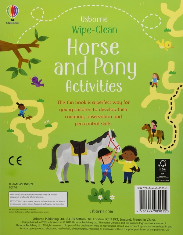 [object Object] «Wipe-Clean Horse and Pony Activities», автор Кирстин Робсон - фото №2 - миниатюра