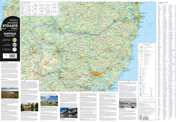 Бумажная книга «Suffolk Pocket Map. The Perfect Way to Explore the Suffolk» - фото №1