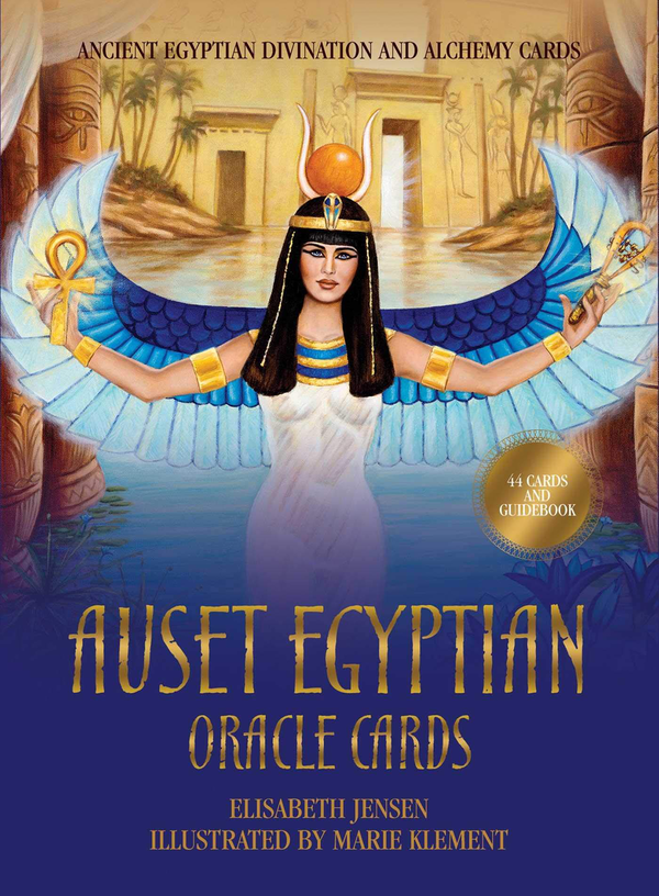 Паперова книга «Auset Egyptian Oracle Cards. Ancient Egyptian Divination and Alchemy Cards», автор Елізабет Дженсен - фото №1