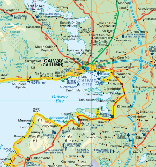 Бумажная книга «Wild Atlantic Way Pocket Map» - фото №1