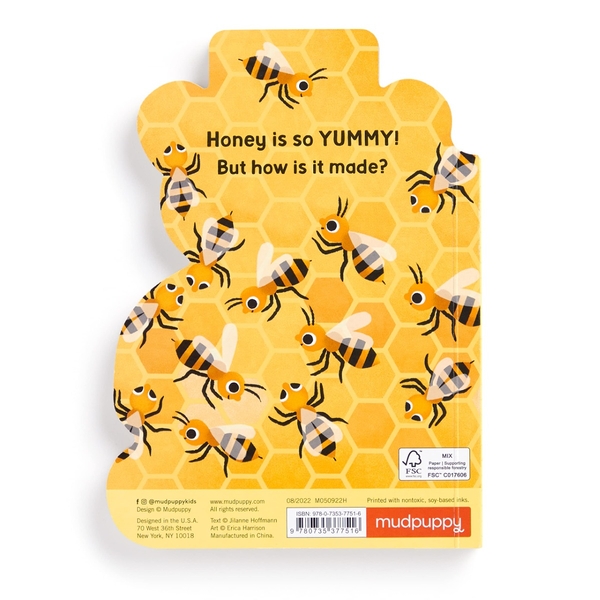 Бумажная книга «The Honey Bear Hive Shaped Board Book», автор Джилане Гофман - фото №1