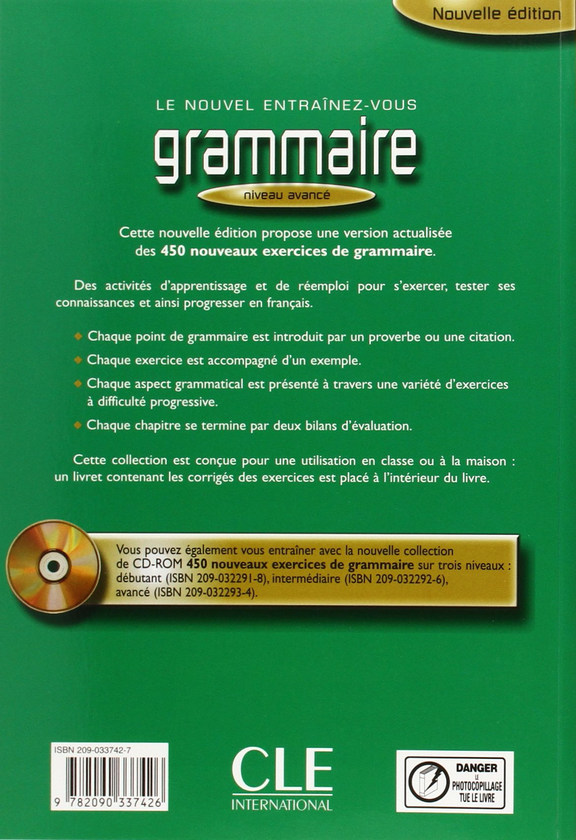 Бумажная книга «Grammaire: 450 nouveaux exercices», автор Эвелин Сирежоль - фото №1