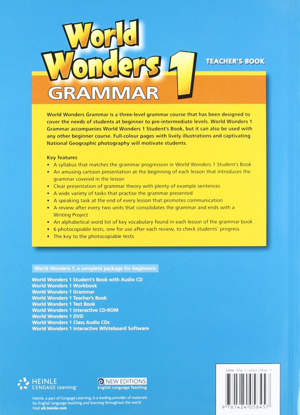Паперова книга «World Wonders 1 Grammar. Teacher's Book» - фото №1
