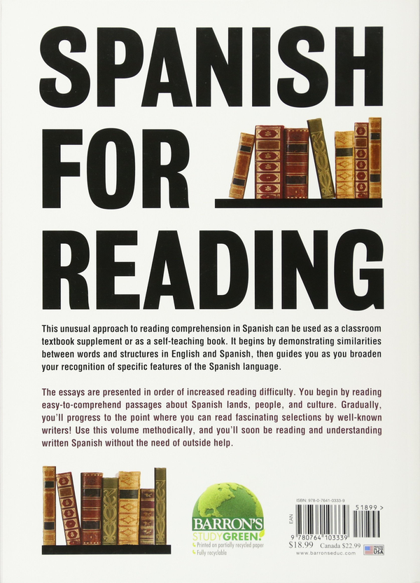 Паперова книга «Spanish for Reading : A Self-Instructional Course», автор Фабіола Франко - фото №1
