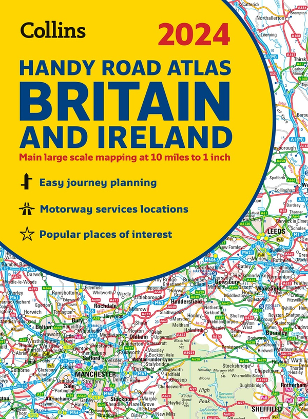 Бумажная книга «2024 Collins Handy Road Atlas Britain and Ireland» - фото №1