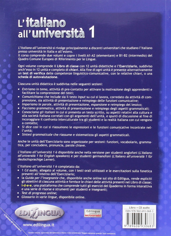 Паперова книга «L'Italiano All'Universita: Libro (+CD)», автор Ла Грасса Маттео - фото №1
