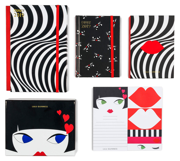Бумажная книга «Lulu Guinness: A5 2019 Optical Stripe Diary» - фото №1