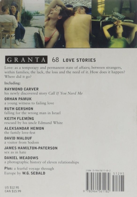 Бумажная книга «Granta 68. Love Stories», автор Ян Джек - фото №1