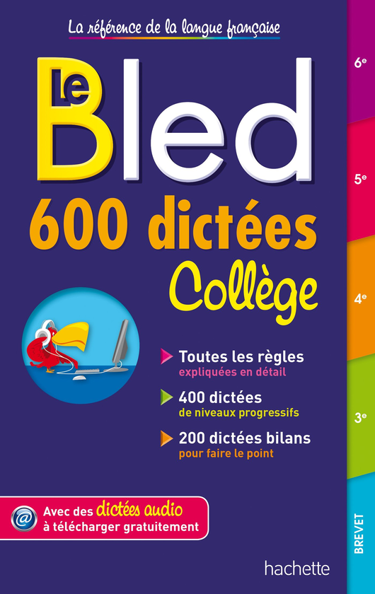 Паперова книга «Le Bled 600 dictées collège», автор Isabelle de Lisle - фото №1