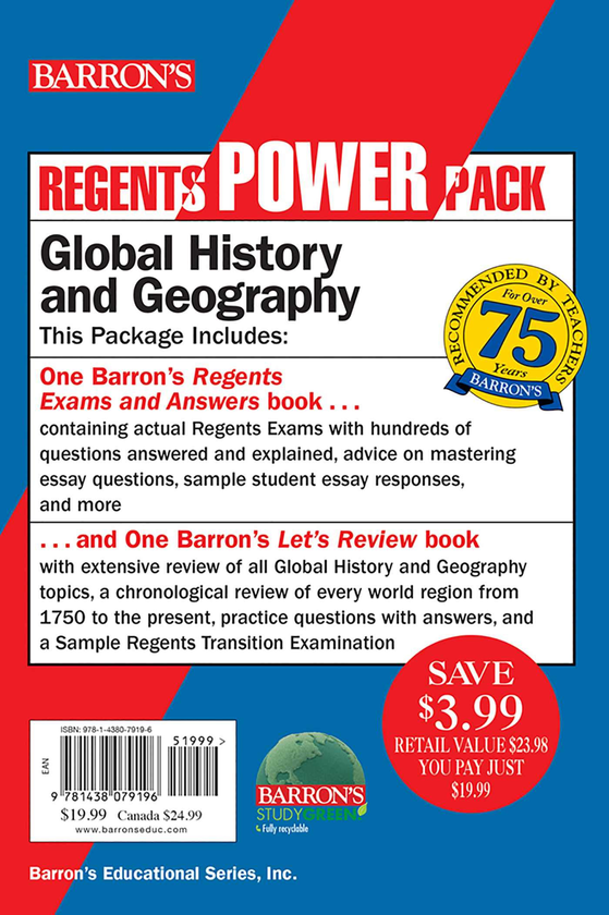 Бумажная книга «Regents Global History and Geography Power Pack», автор Марк Уилнер - фото №1