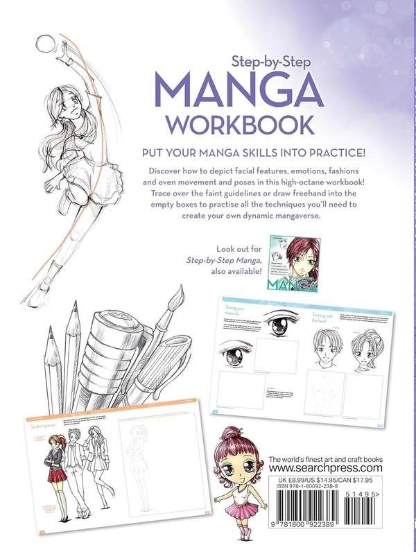 [object Object] «Step-by-Step Manga Workbook», автор Гекко Кек - фото №2 - мініатюра