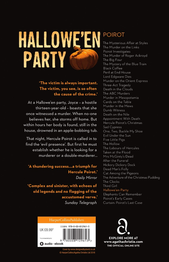 Бумажная книга «Hallowe’en Party», автор Агата Кристи - фото №1