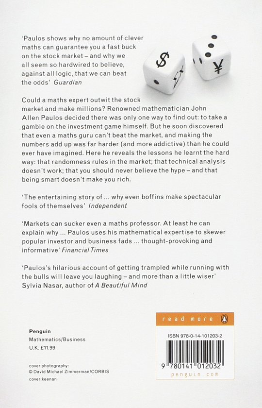 Бумажная книга «A Mathematician Plays the Market», автор Джон Аллен Паулос - фото №1