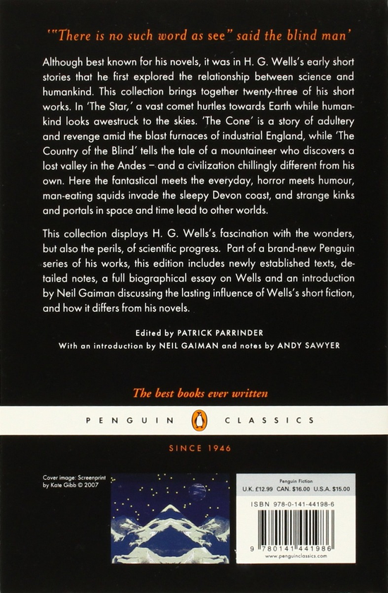 Бумажная книга «The Country of the Blind and other Selected Stories», автор Герберт Уэллс - фото №1