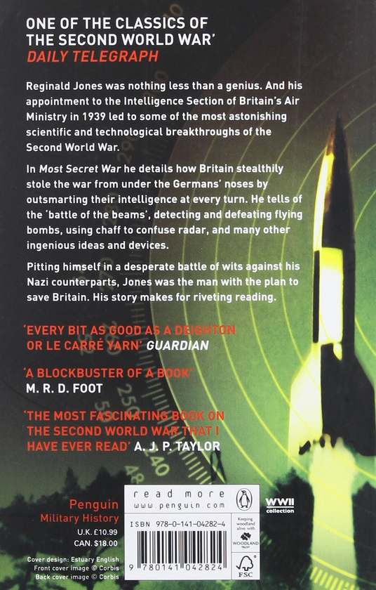 Паперова книга «Most Secret War», автор Р. В. Джонс - фото №1