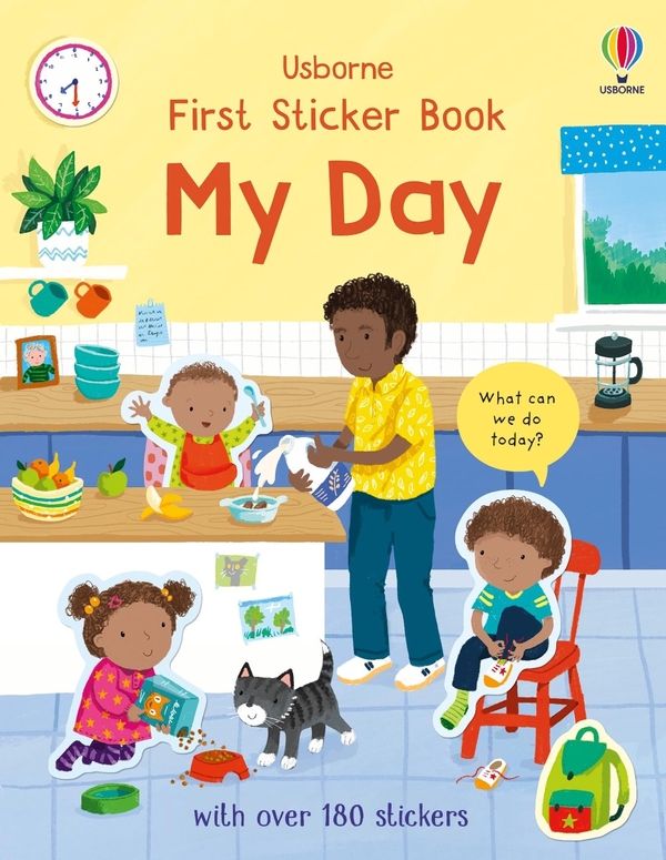 Паперова книга «First Sticker Book My Day», автор Холлі Беті - фото №1