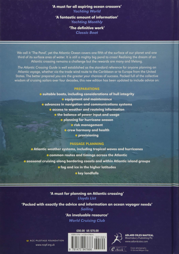 Бумажная книга «The Atlantic Crossing Guide 7th edition: RCC Pilotage Foundation», автор Джейн Рассел - фото №1