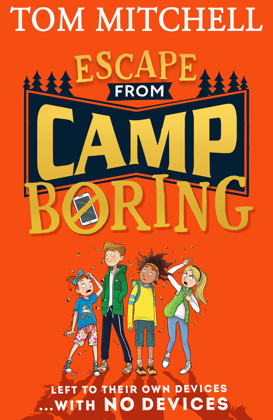 Паперова книга «Escape from Camp Boring», автор Том Мітчелл - фото №1