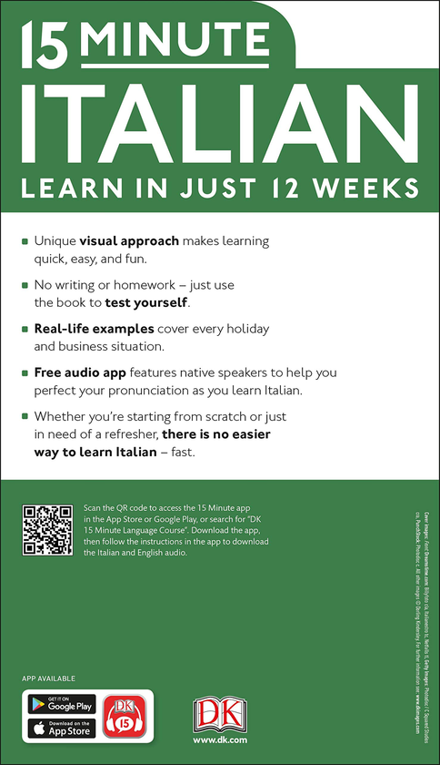 Бумажная книга «15 Minute Italian: Learn in Just 12 Weeks» - фото №1