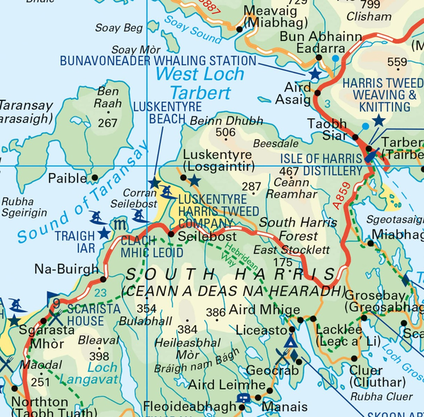 Бумажная книга «Outer Hebrides Pocket Map. The Perfect Way to Explore the Western Isles» - фото №1