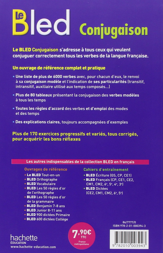 Паперова книга «Bled Conjugaison», автор Daniel Berlion - фото №1