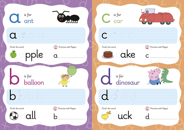 [object Object] «Practise with Peppa. Wipe-Clean First Letters» - фото №3 - мініатюра